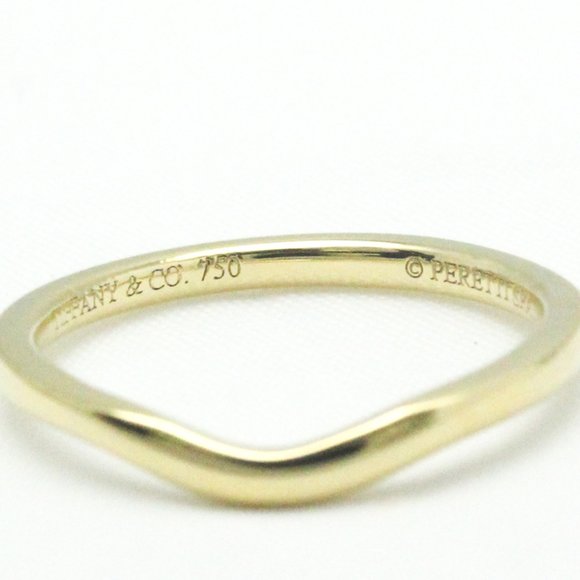 TIFFANY Curved Band Ring Yellow Gold [18K] Fashion No Stone Band Ring Gold - Picture 6 of 9